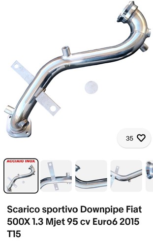 Scarico sportivo downpipe - sportivo, fiat