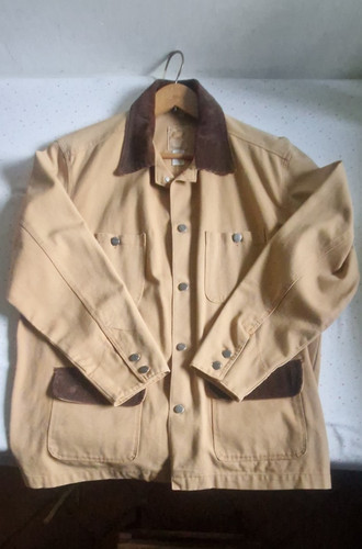 Giacca cappotto canvas marrone