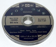 20 dischi da taglio Ø 125 x 1 mm disco flessibile smerigliatrice angolare INOX acciaio inox metallo