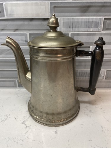 Antica caffettiera nichelata