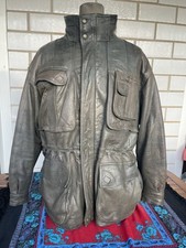 Giacca Pelle Vintage m.Flues