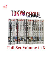 Tokyo Ghoul Vol.1-14 Set Completo Manga Comics Versione Inglese Spedizione Veloce