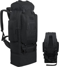 100 Litri Escursione Di Campeggio Tattico Militare Zaino, Regolabile Resistente 