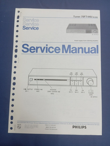 Receiver tuner philips 70ft440 - receiver,