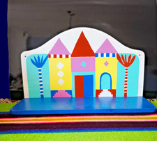 Mensola IKEA da parete in legno massello per bambini 39X23X14 cm