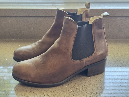 Brown leather chelsea boots - chelsea,