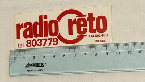 Adesivo vintage radio reto - vintage,