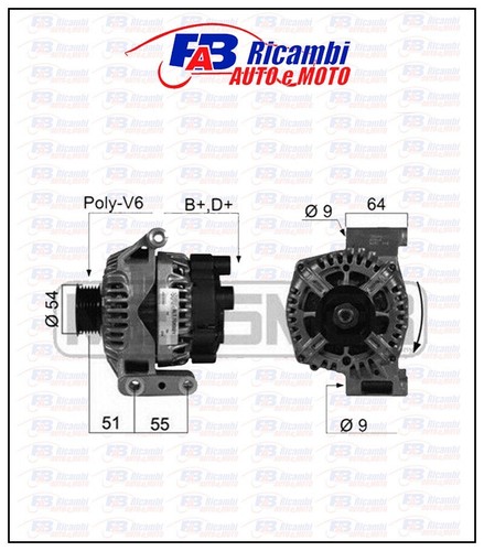 Alternatore motori mjet - alternatore, 1.3