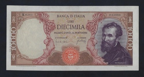 Italy 10000 lire 1966 - lire,