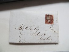 1843 LEEDS Yorkshire / ASBY DE LA ZUCHE QV 1d croce di Malta imperfetta