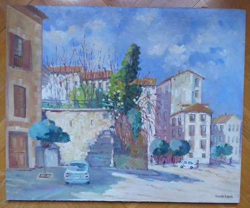 Quadro olio vintage - quadro,