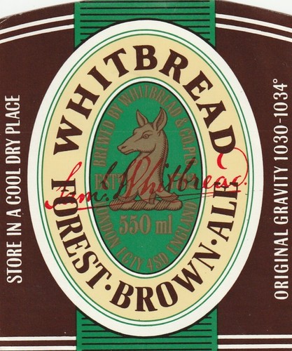 Beer bottle label whitbread - label,