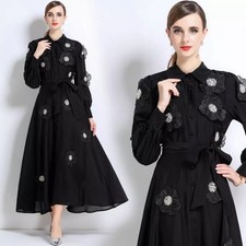 Abito Lungo Nero Elegante