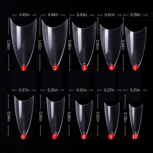 500pz unghie finte stiletto - unghie,