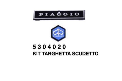 Targhetta piaggio scudetto - targhetta,