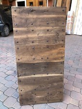 porta antica chiodata rustica riproduzione MINIATURA  legno door 103 x 50 cm