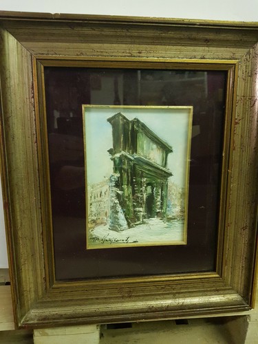 Quadro con cornice legno - quadro,