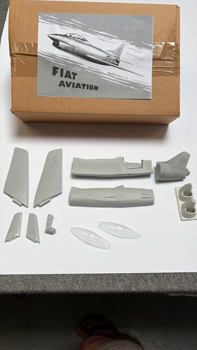 Fiat g91 kit resina scala - fiat,