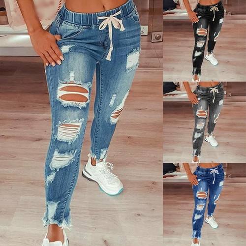 Jeans strappato poliestere