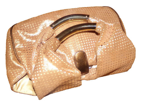 Borsa pochette rodo oro - pochette, pelle