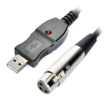 Cavo Microfono XLR-USB 3M Con Segnale A Basso Rumore Per Audio Plug-and-Play