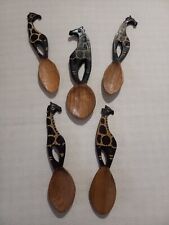 Cucchiai Etnici In Legno A Forma Di Giraffa 