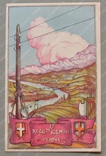 4° REGGIMENTO GENIO VERONA. Cartolina d'epoca viaggiata