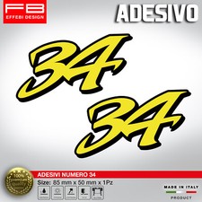 Adesivi Stickers Numero Gara
