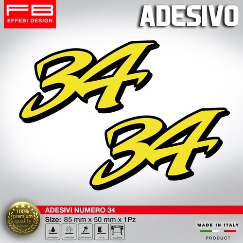Adesivi stickers numero gara - adesivi,