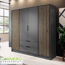 Armadio 4 ante con cassetti
