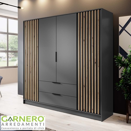Armadio ante con cassetti - armadio, 4