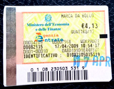2010 REPUBBLICA SPLENDIDA MARCA  BOLLO TASSA FISSA 17.04.2009 x € 4,13 USD c.280