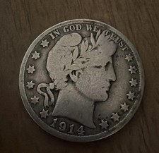 Mezzo dollaro S Barbara 1914