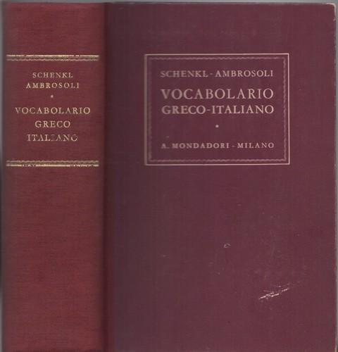 Vocabolario greco italiano - vocabolario, greco-italiano