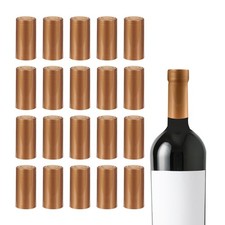 150 pz capsule termoretraibili in PVC per sigillare bottiglie vino 30x60 mm oro