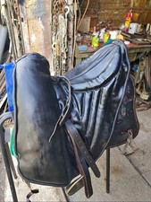 Sella cavallo scafarda o sella del frate per equitazione in cuoio