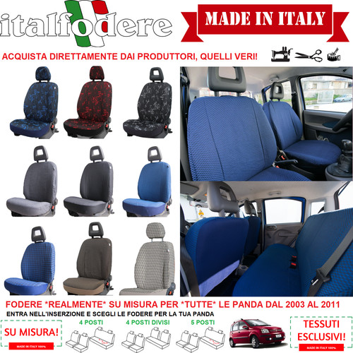 Fodere coprisedili fiat panda - fodere,