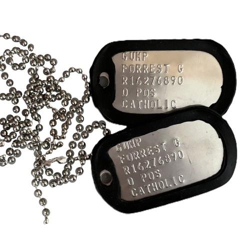 Dogtag piastrine militari inox - dogtag,