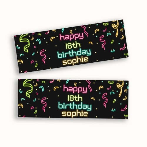 Striscione compleanno confetti - striscione,