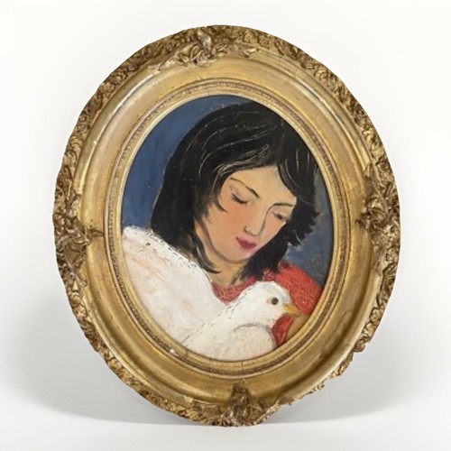 Quadro vintage firmato donna