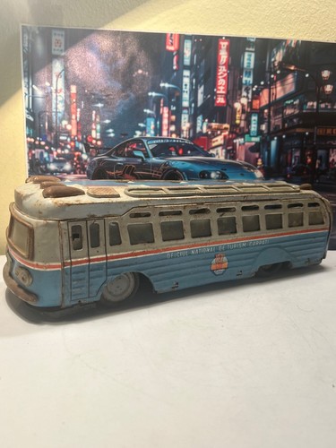Vintage bus metaloglobus ont - vintage,