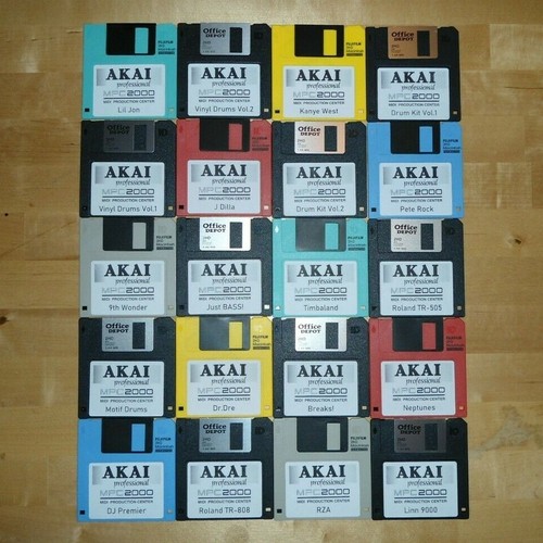 Akai mpc 2000x20 dischetti - mpc,