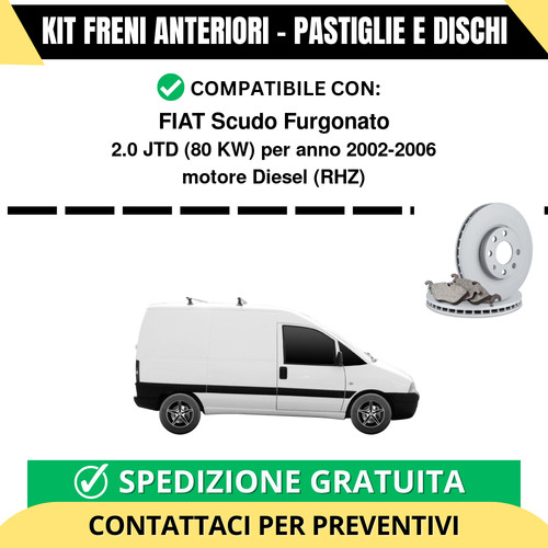 Kit freni anteriori - freni, (pastiglie