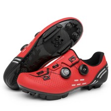 Scarpe Ciclismo MTB Uomo Tacchetti Velocità Bicicletta SPD Strada Bici Sneakers Corsa Pedale