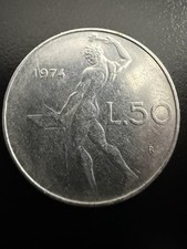 Monnaie, Italie, 50 Lire, 1974