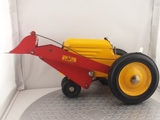 Trattore SS Super Six Junior vintage anni 40, caricatore frontale, windup acciaio pressato