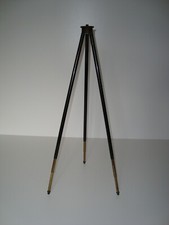 Antico cavalletto tripiede per macchina fotografica da 110 cm