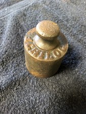 Antico Peso Per Bilancia in Ferro Da 1 Kg. Con Punzonatura Come Foto 