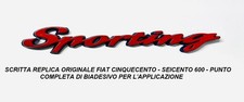 FREGIO SPORTING SCRITTA FIAT