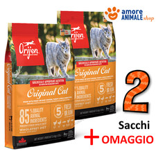 2 SACCHI - Orijen Cat ORIGINAL → 5,4 kg - Crocchette Gatti, Alimentazione Gatti